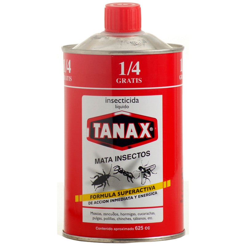 INSECTICIDA TANAX LIQUIDO TARRO 500 CC + 1/4 GRATIS