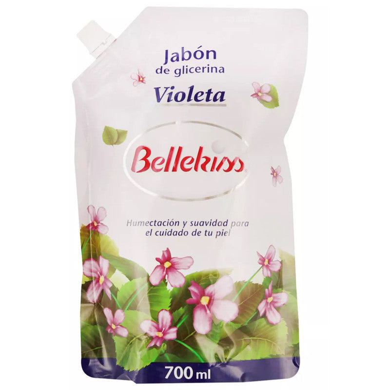 Jabón De Glicerina Líquido Violeta Bellekiss Doypack 750ml