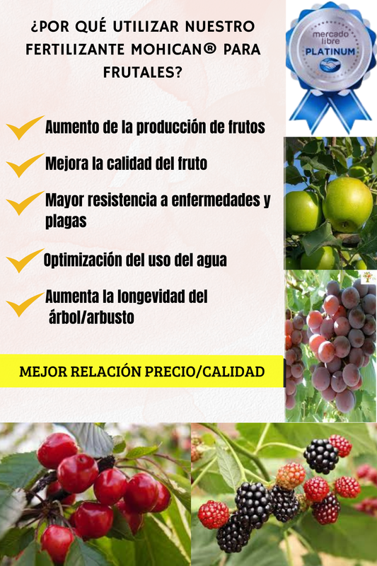 PROMO 5X FERTILIZANTE FRUTALES EN GENERAL BOLSA 1 KG MOHICAN