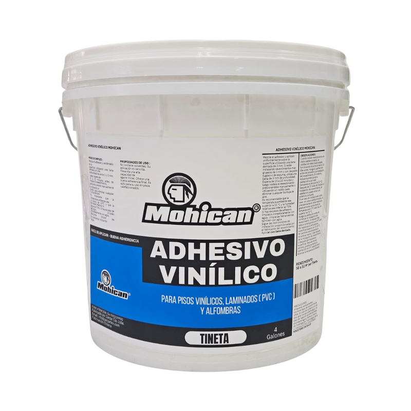 ADHESIVO PISOS VINÍLICOS, LAMINADOS Y ALFOMBRAS TINETA 4 GAL