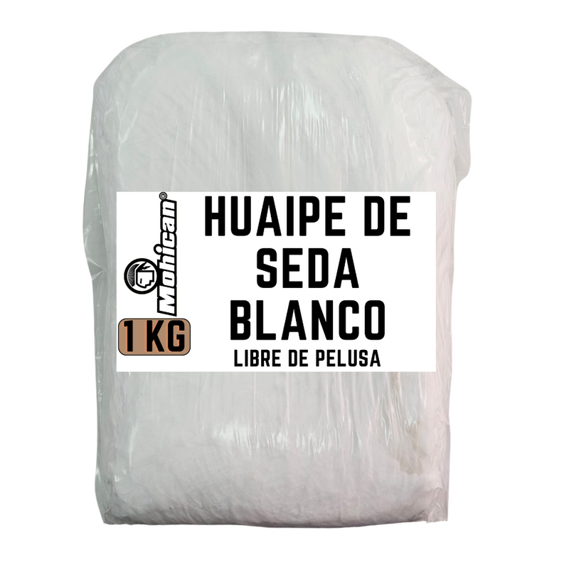 Huaipe De Seda Blanco Libre de Pelusas Bolsa 1 Kg