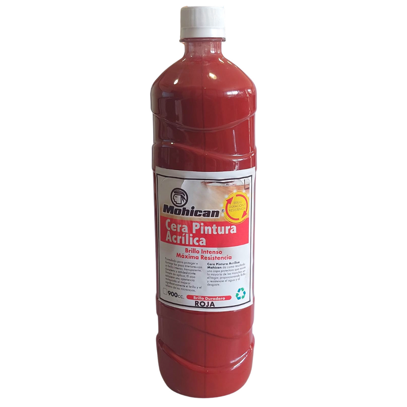 Cera Pintura 900 Cc Mohican  Roja Zarzartex