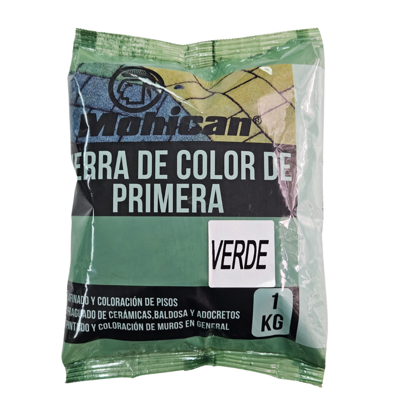 TIERRA DE COLOR VERDE DE PRIMERA BOLSA 1 KG