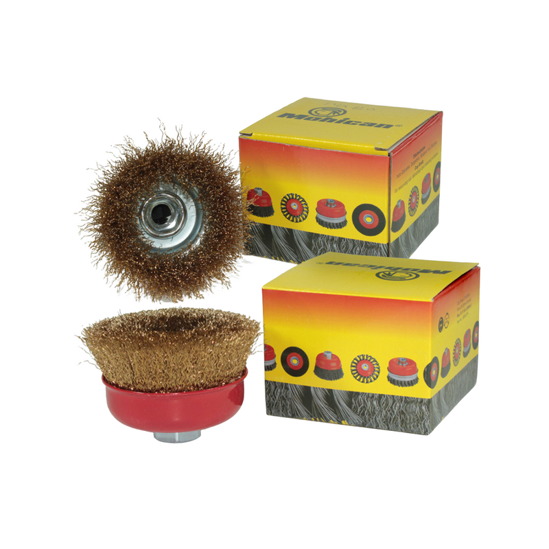 Grata Conica M14 X  80 Mm Acero Trenzado Mohican