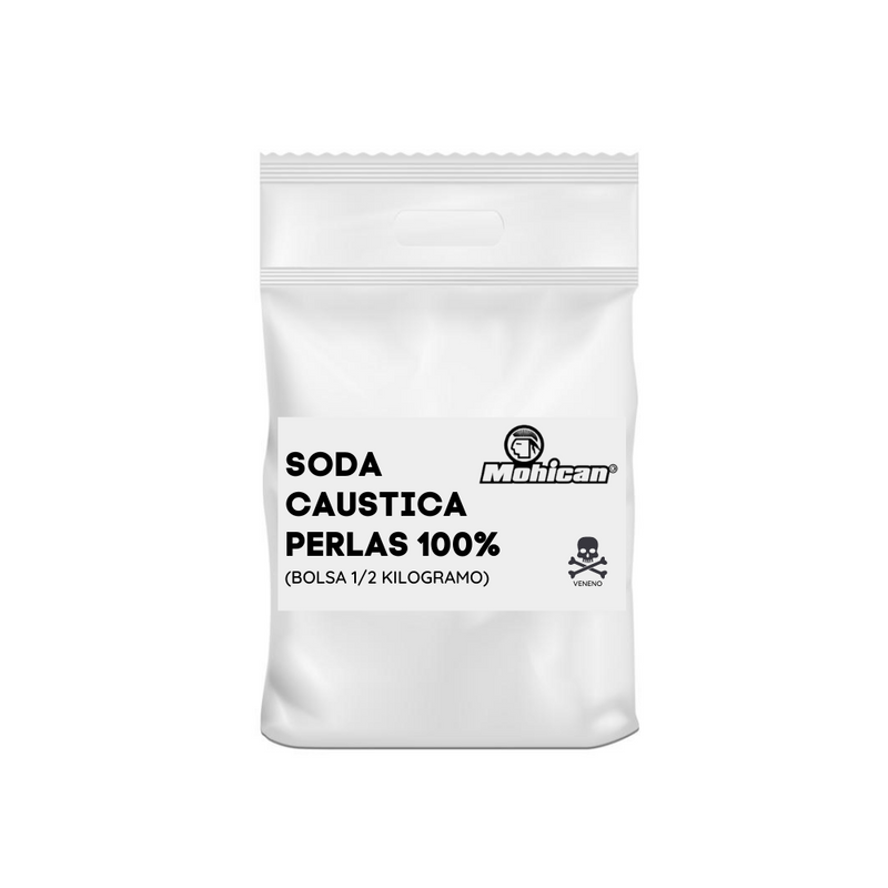 Soda Caustica En Perla Al 100 % Bolsa 1/2 Kg