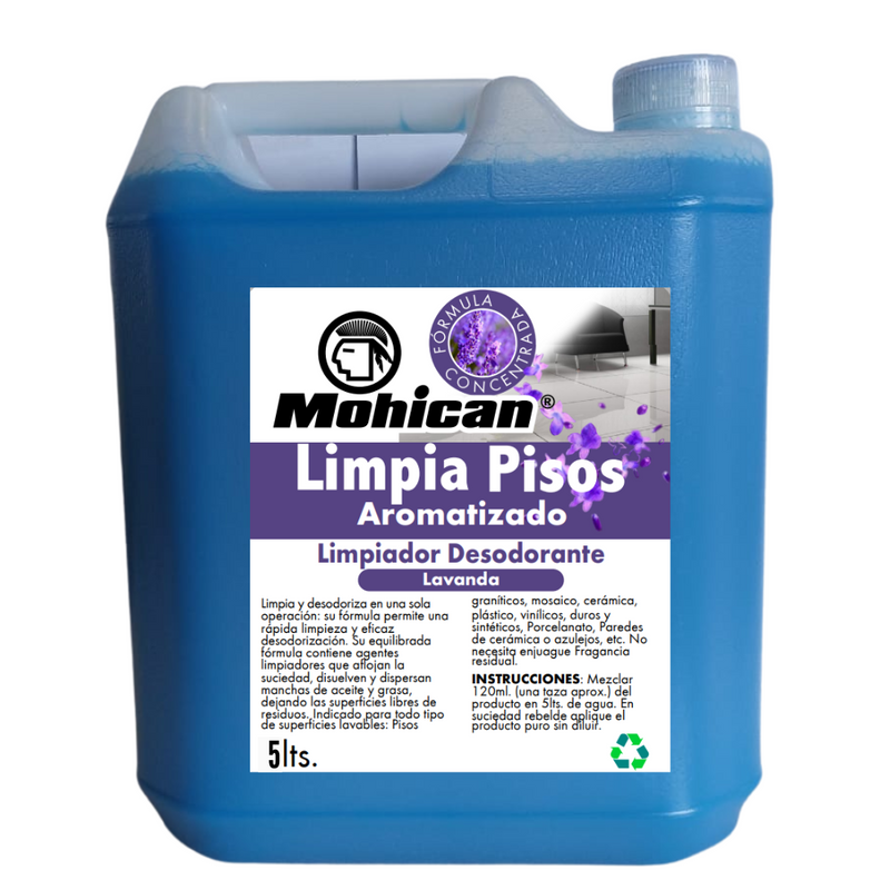 Limpia Pisos Concentrado Mohican Lavanda 5 Lt