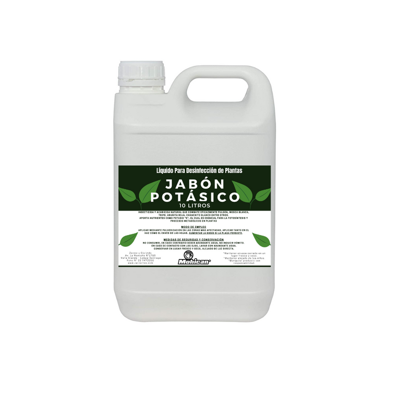 JABON POTÁSICO LIQUIDO DESINFECCIÓN DE PLANTAS BIDÓN 10 LTS