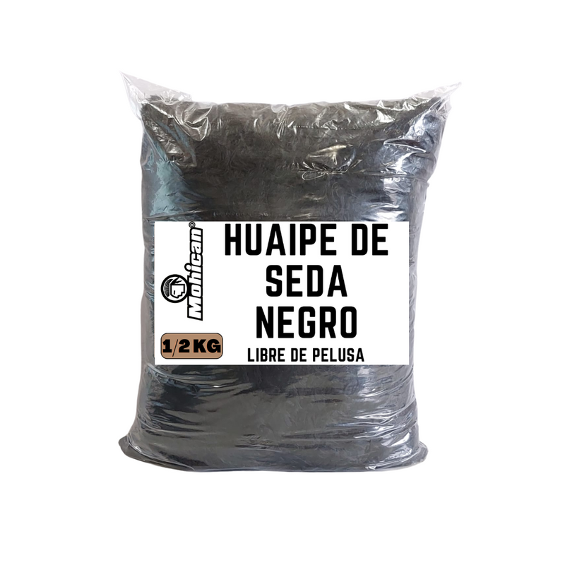 HUAIPE DE SEDA NEGRO BOLSA 1/2 KG