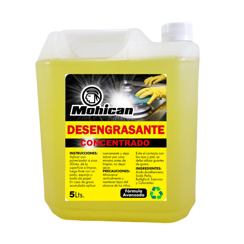 DESENGRASANTE CONCENTRADO MOHICAN 5 LT