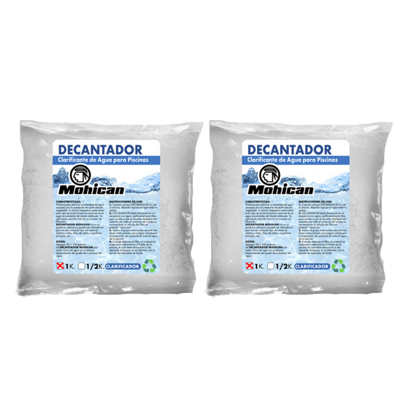 PROMO 2 DECANTADOR PISCINA (SULFATO ALUMINIO) BOLSA DE 1 KGS