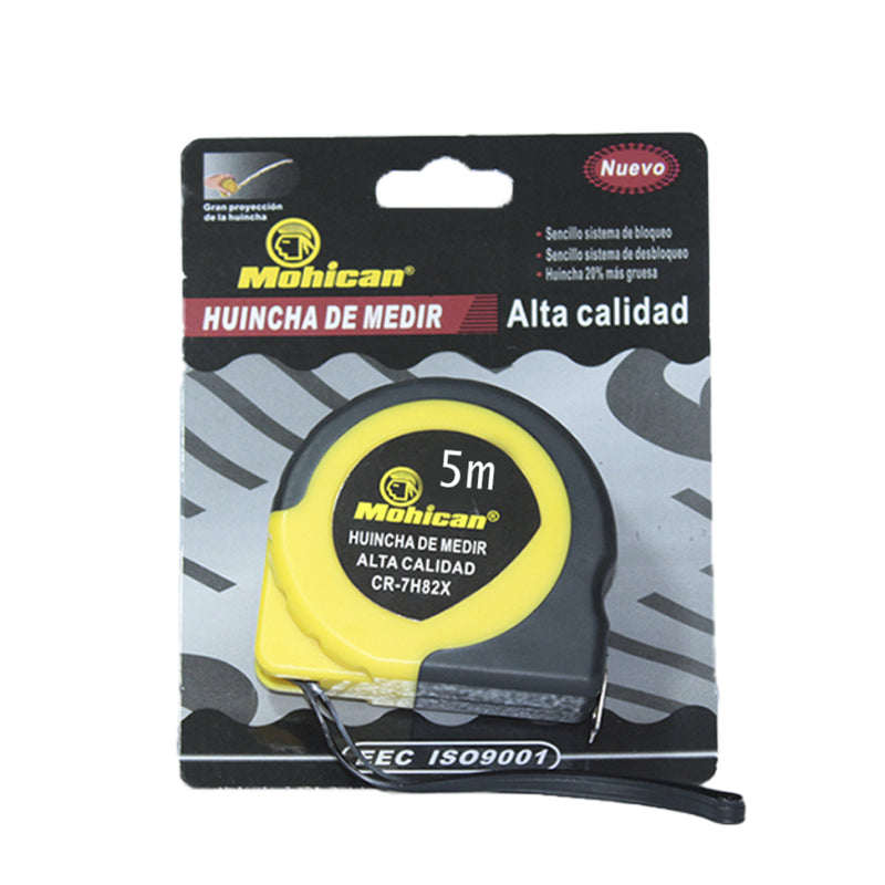 Huincha De Medir 5 Mts X 19 Mm Con Prot Goma Mohican