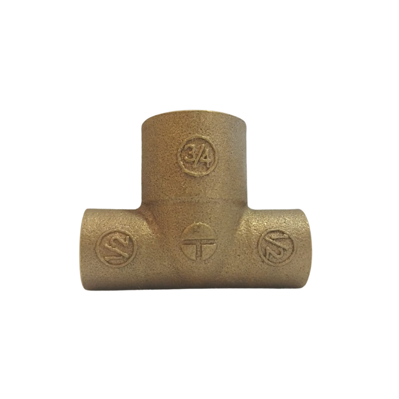 Tee Bronce So-so-so 1/2  X 1/2  X 3/4'' Mohican