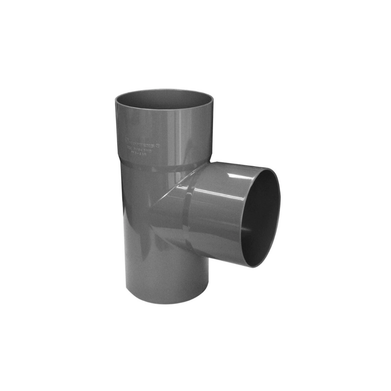 Tee 110 Mm Pvc Sanitario Gris