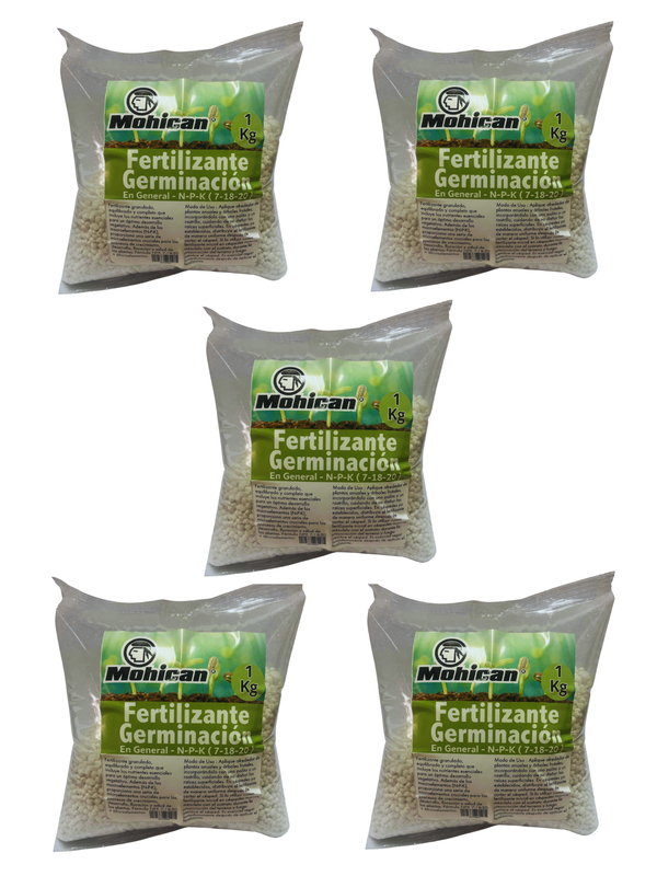 PROMO 5X FERTILIZANTE GERMINACIÓN GENERAL BOLSA 1 KG MOHICAN