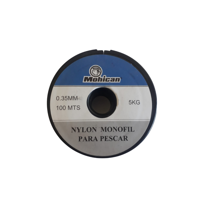 NYLON  MONOFIL MOHICAN PARA PESCAR 0,35 MM 100 MTS HUMO