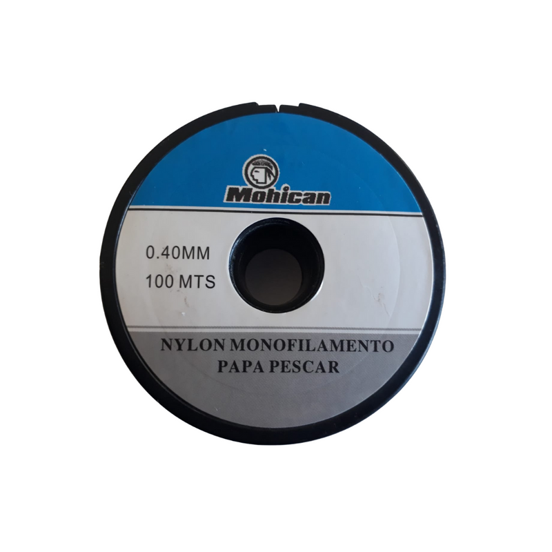 NYLON  MONOFIL MOHICAN PARA PESCAR 0,40 MM 100 MTS HUMO