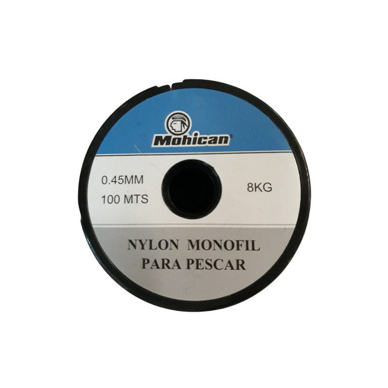 NYLON  MONOFIL MOHICAN PARA PESCAR 0,45 MM 100 MTS