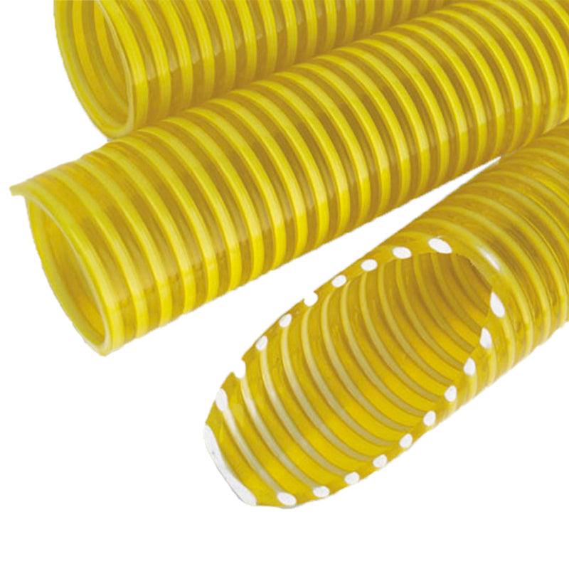 MANGUERA AMARILLA ESPIRALADA LIQUIFLEX 1 1/4'' (32MM)x 25M