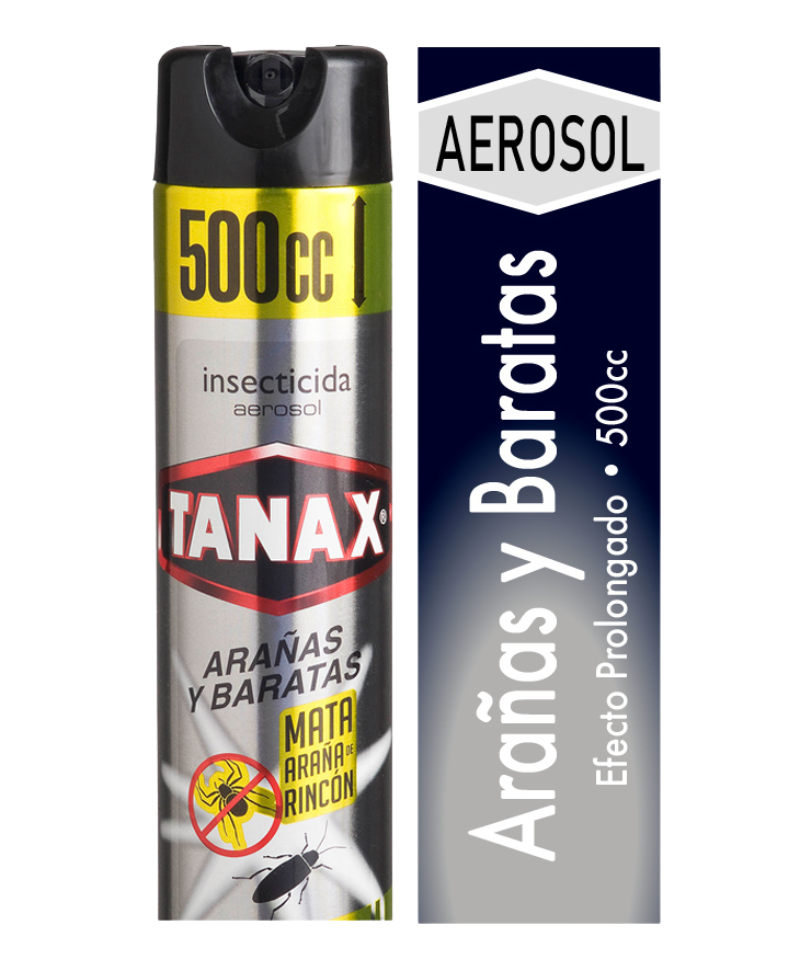 INSECTICIDA TANAX SPRAY ARAÑA/BARATAS 500 CC