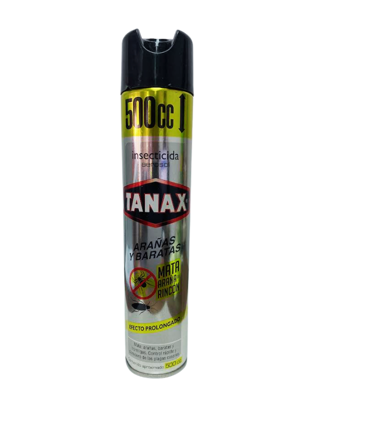 INSECTICIDA TANAX SPRAY ARAÑA/BARATAS 500 CC