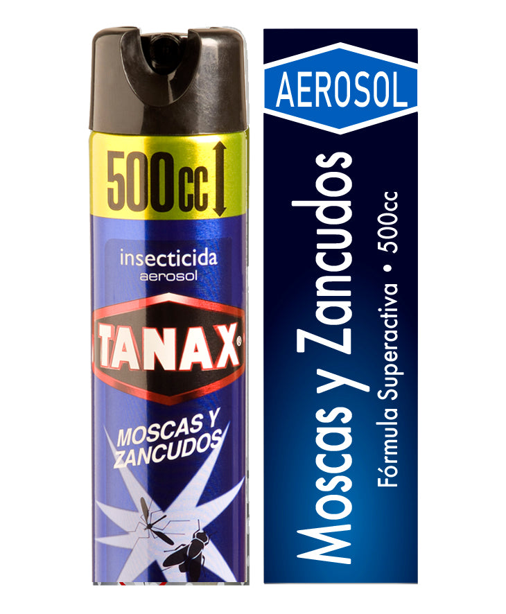 INSECTICIDA TANAX SPRAY MOSCAS Y ZANCUDOS 500 CC