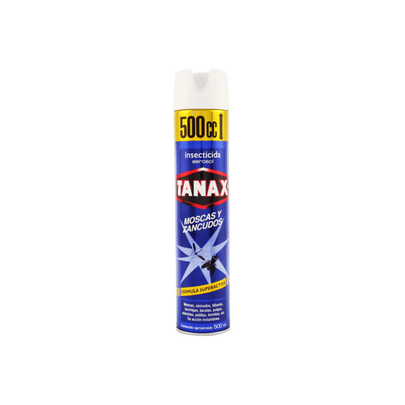 INSECTICIDA TANAX SPRAY MOSCAS Y ZANCUDOS 500 CC