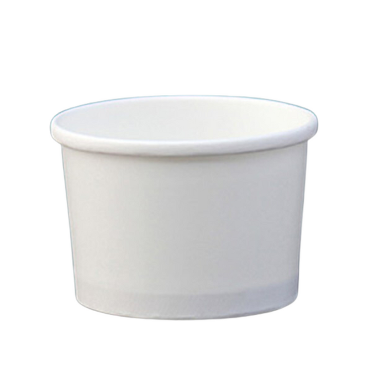 Pote Polipapel P/helado  6  Oz/180 Cc. Blanco Pack 50 Uni