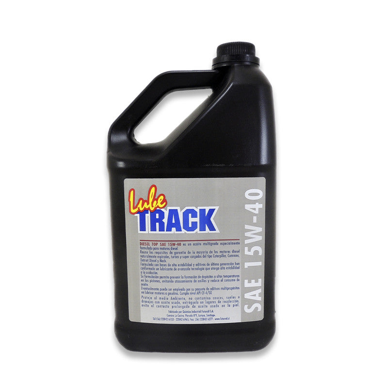 ACEITE PARA MOTOR 15W/40 BIDÓN 4 LITRO LUBETRACK CF-4/SG