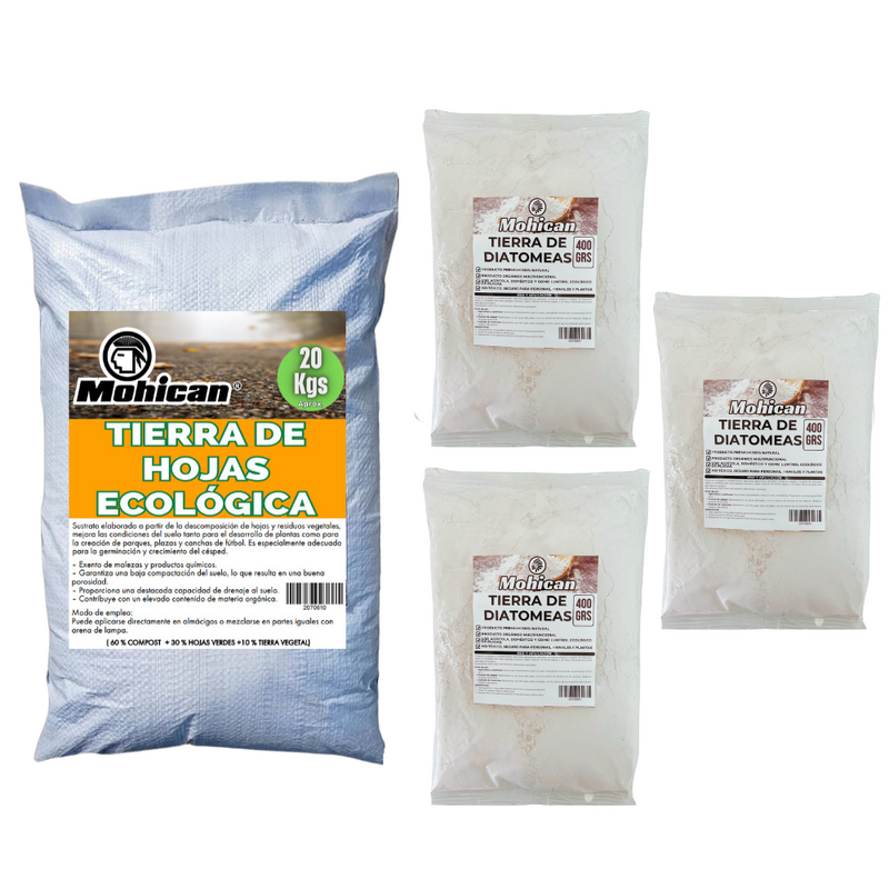 PROMO COMPOST 20 KILOS + TIERRA DE DIATOMEAS 1,2 KG MOHICAN