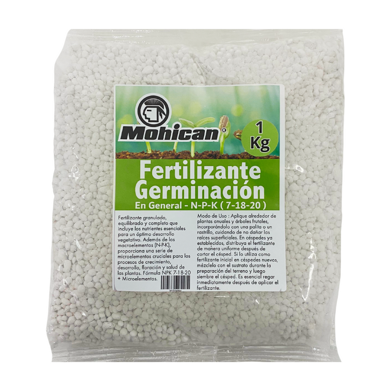 FERTILIZANTE PARA GERMINACIÓN EN GENERAL BOLSA 1 KG MOHICAN