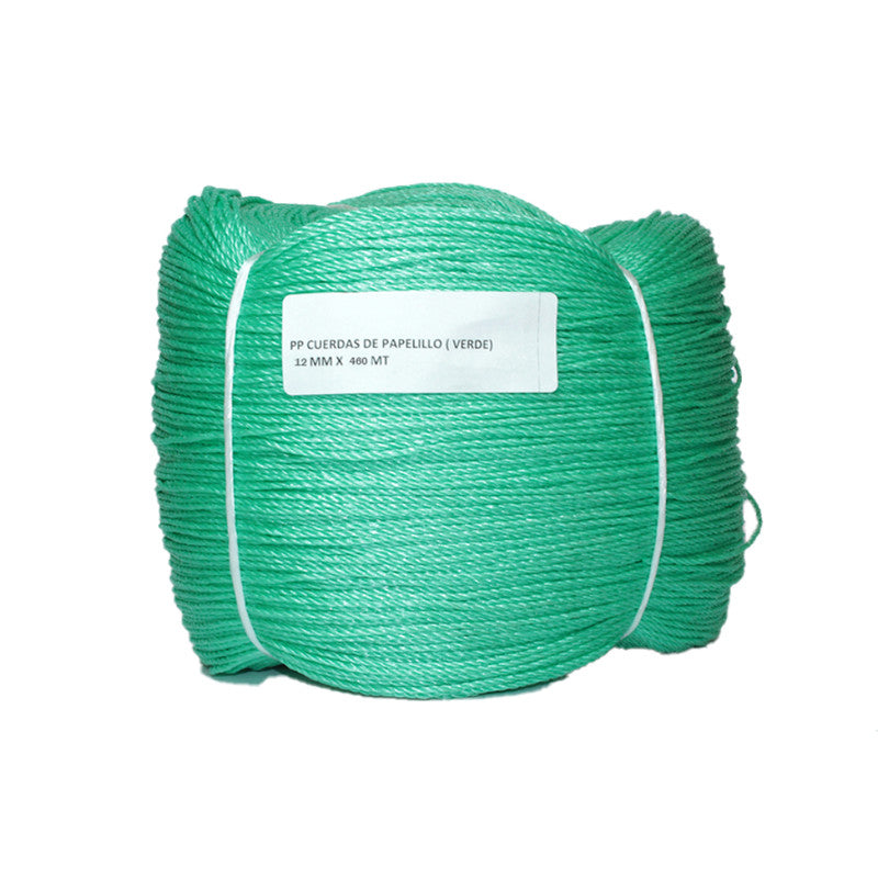 Cuerda De Papelillo Verde 12 Mm X 460 M Zarzartex