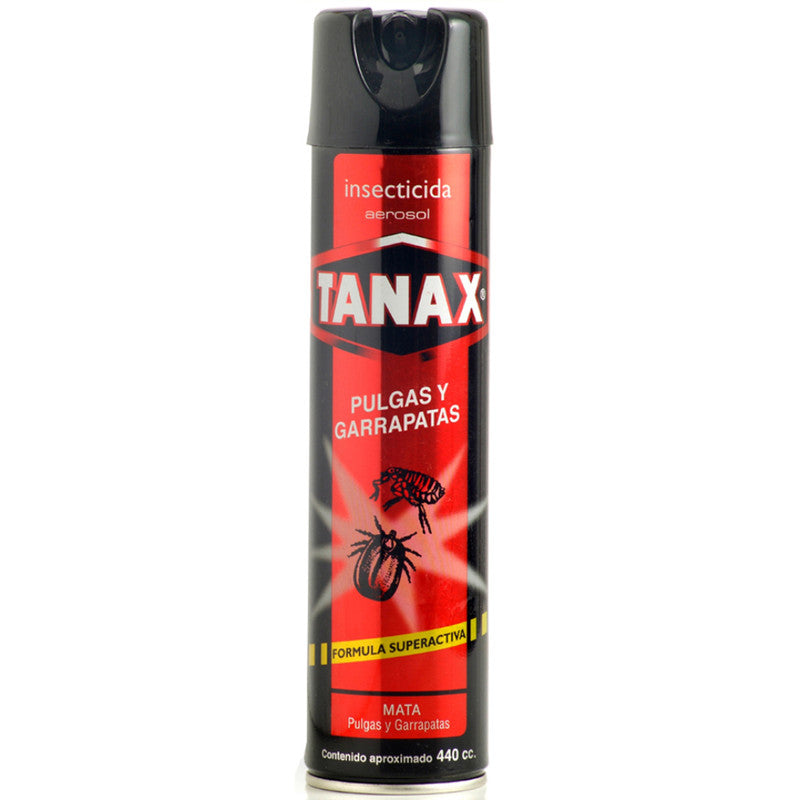 INSECTICIDA TANAX SPRAY PULGAS Y GARRAPATAS 500 CC