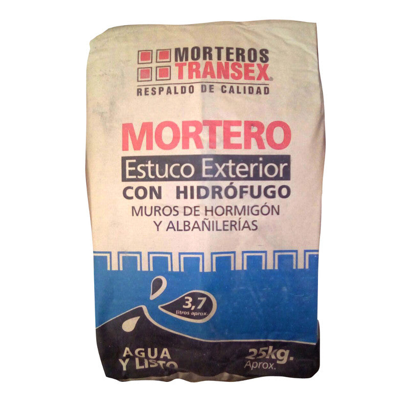 MORTERO ESTUCO EXTERIOR NORMAL SACO 25 KG