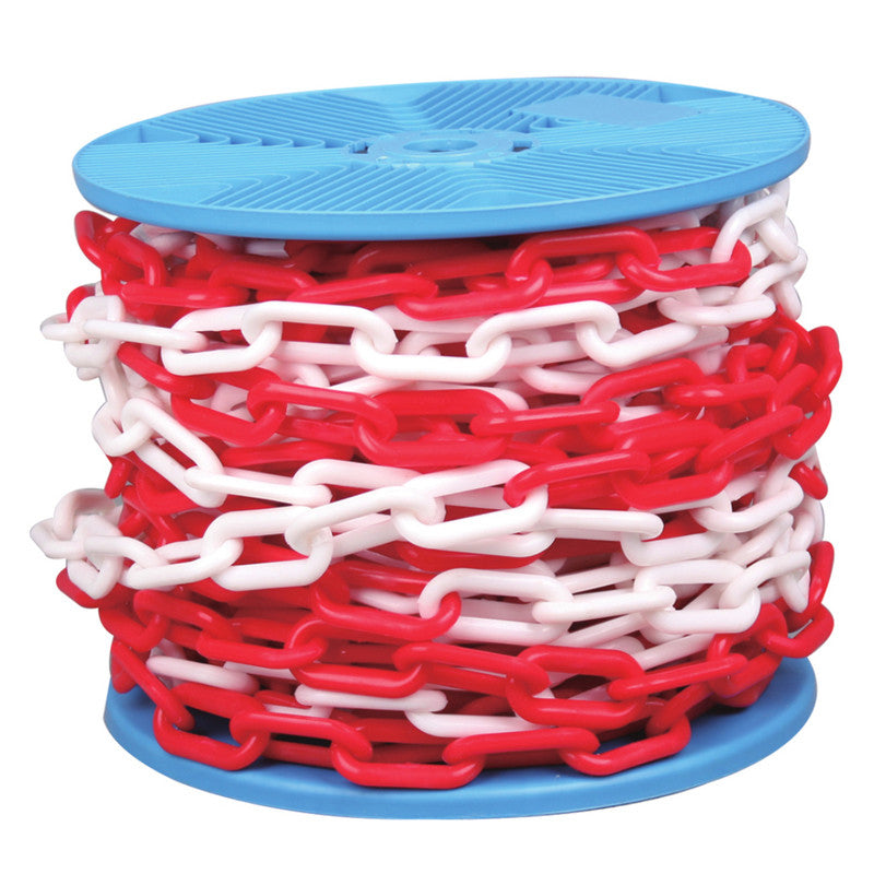 Cadena Plastica  Blanco+rojo Carrete 8 Mm X 25 Mt Mohican