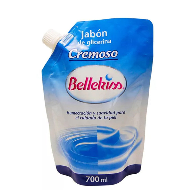 Jabón De Glicerina Líquido Cremoso Bellekiss Doypack 700ml