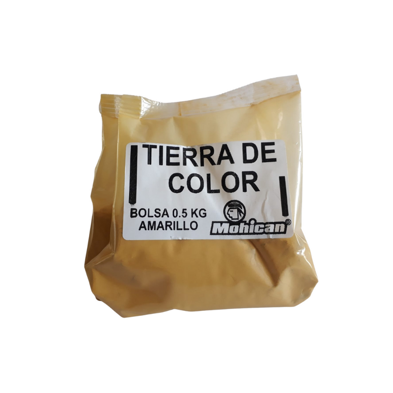 Tierra De Color Amarilla De Primera Bolsa 1/2 Kg