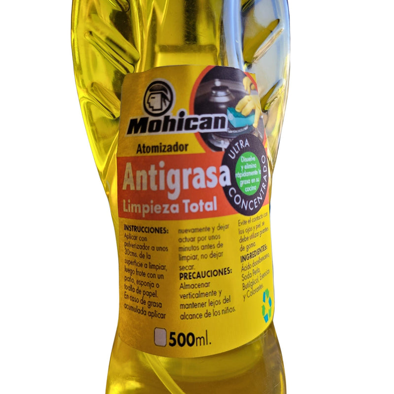 Antigrasa Concentrado Desengrasante 500cc Mohican