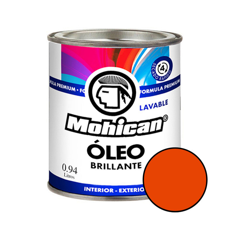 Oleo Satinado 1/4 Gl Colores Mohican