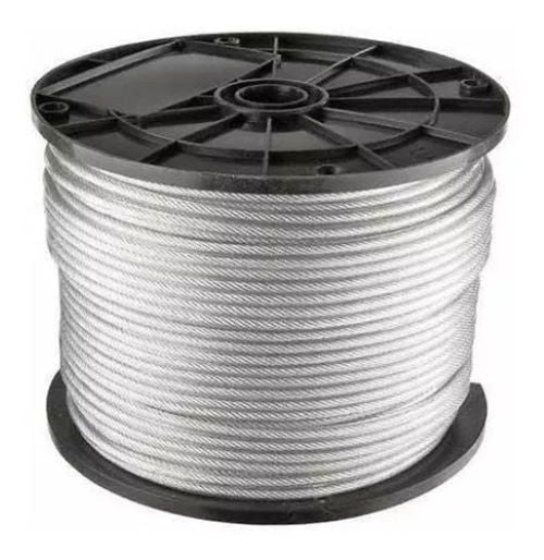 CABLE DE ACERO GALV ALMA DE ACERO 6X7 4 MM x 100 MT