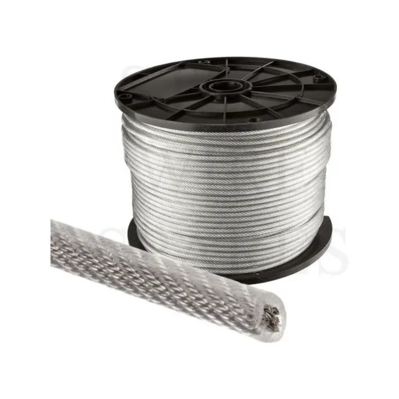 Cable De Acero Galv. Revest Plast 1x7 4 Mm X 100 Mt