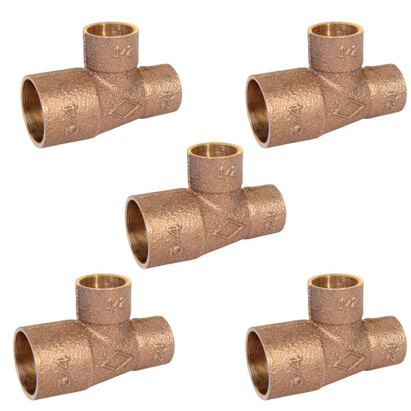 Tee Bronce So-so-so 3/4  X 1/2  X 1/2'' Mohican