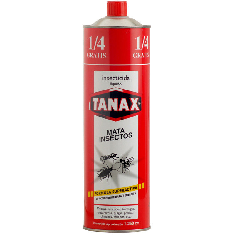 INSECTICIDA TANAX LIQUIDO TARRO 1000 CC CC + 1/4 GRATIS