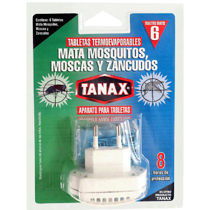 INSECTICIDA TANAX ENCHUFE ELÉCTRICO C/N 6 TABLETAS