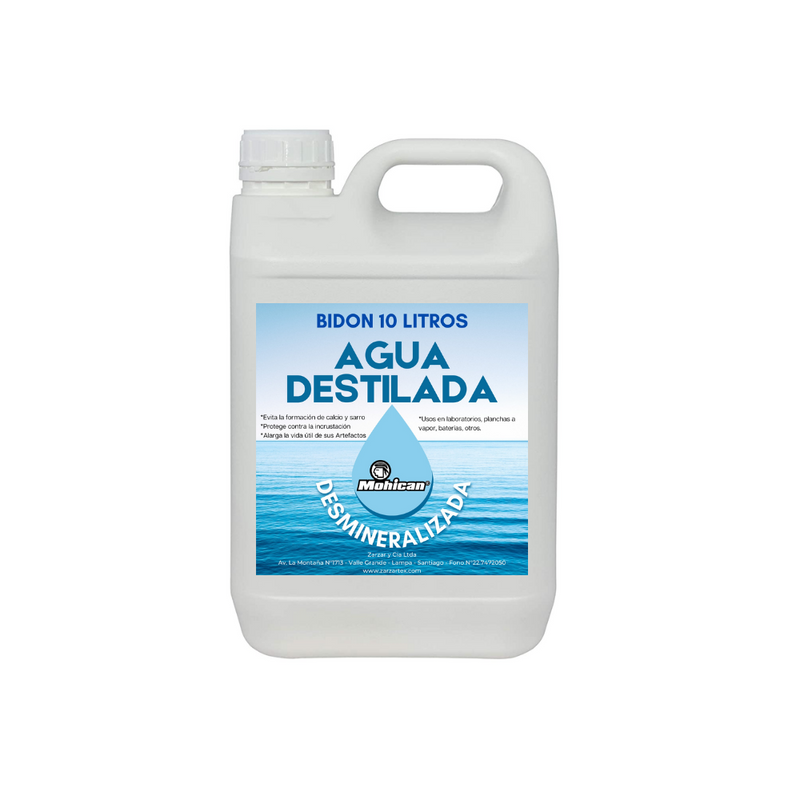 AGUA DESTILADA BIDON 10 LT