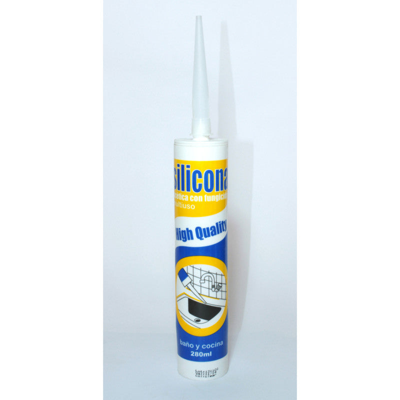 Silicona Acetica Transparente C/fung. 280 Ml