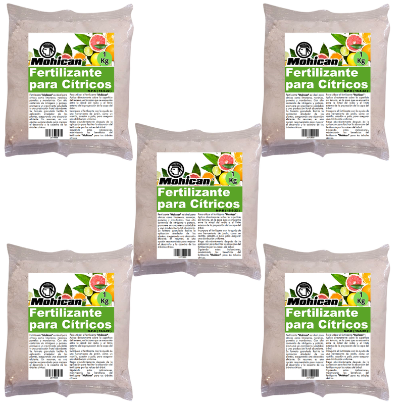 PROMO 5X FERTILIZANTE CITRICOS GRAL N-P-K(18-5-22) BOLSA 1KG