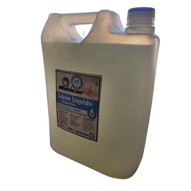 JABON LIQUIDO GLICERINA CON BACTERICIDA MOHICAN 5 LT