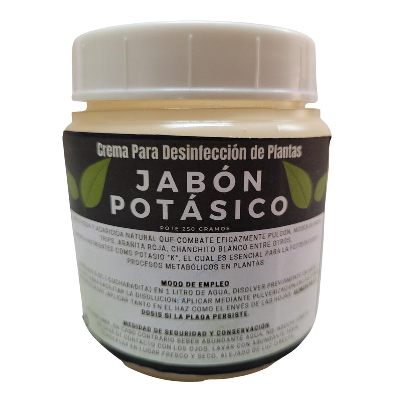 JABON POTÁSICO CREMA PARA DESINFECCIÓN DE PLANTAS 250 GRS