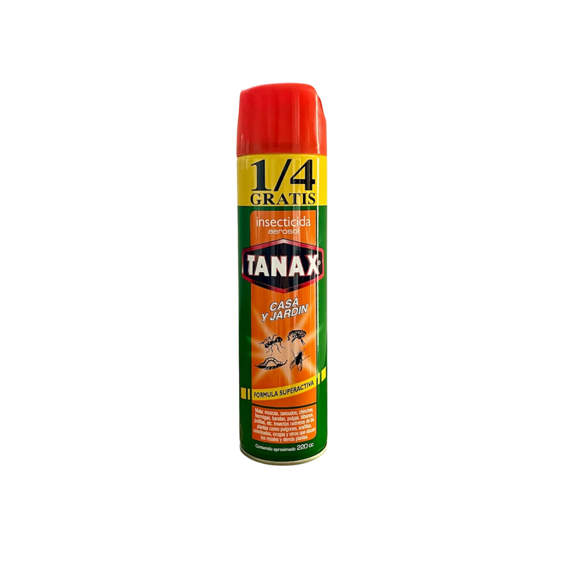 INSECTICIDA TANAX SPRAY CASA/JARDIN 220 CC + 1/4 GRATIS